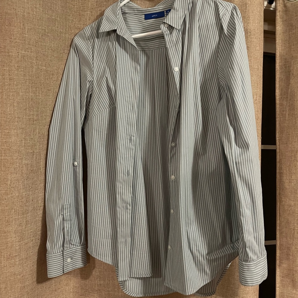 Apt 9, button up work blouse
